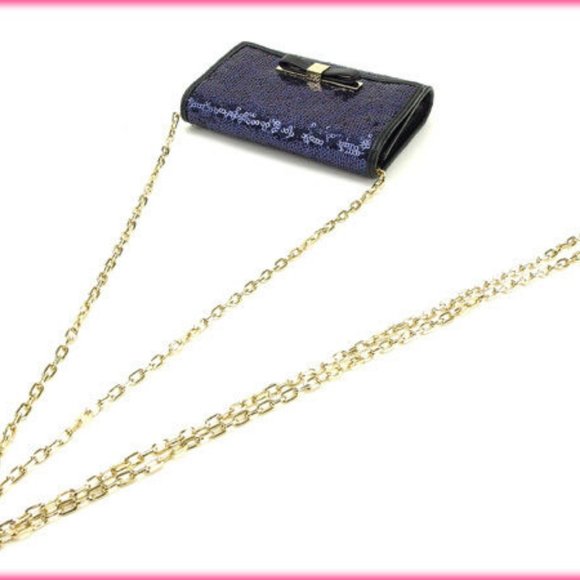 AUTH Furla Card Case Navy Black Woman - Picture 3 of 5